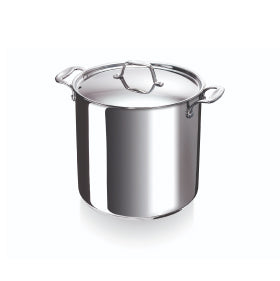 Alsasa® 7 Qt. Aluminum Stock Pot with Lid and Handles