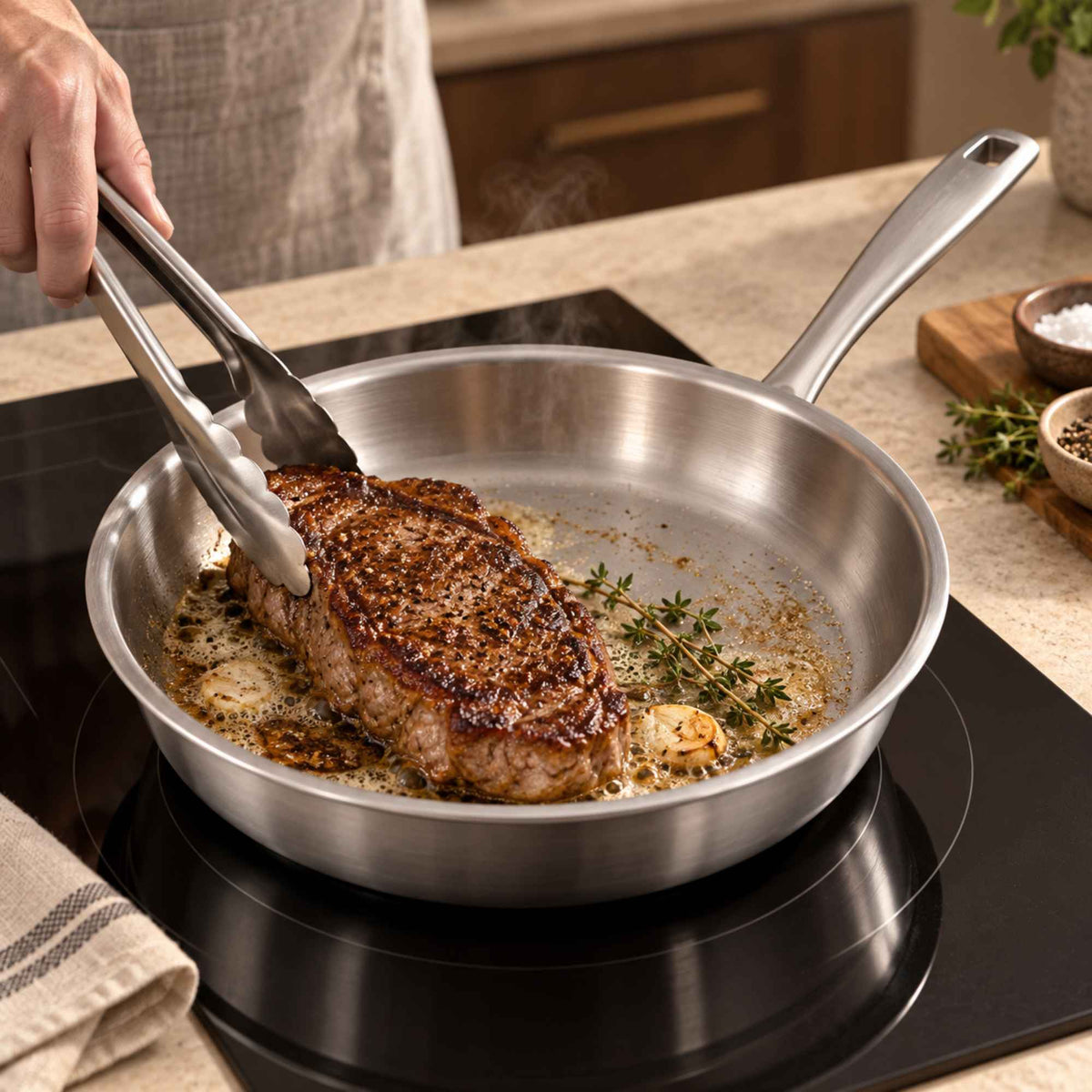 5-Ply Stainless Cookware Set, 5-Piece