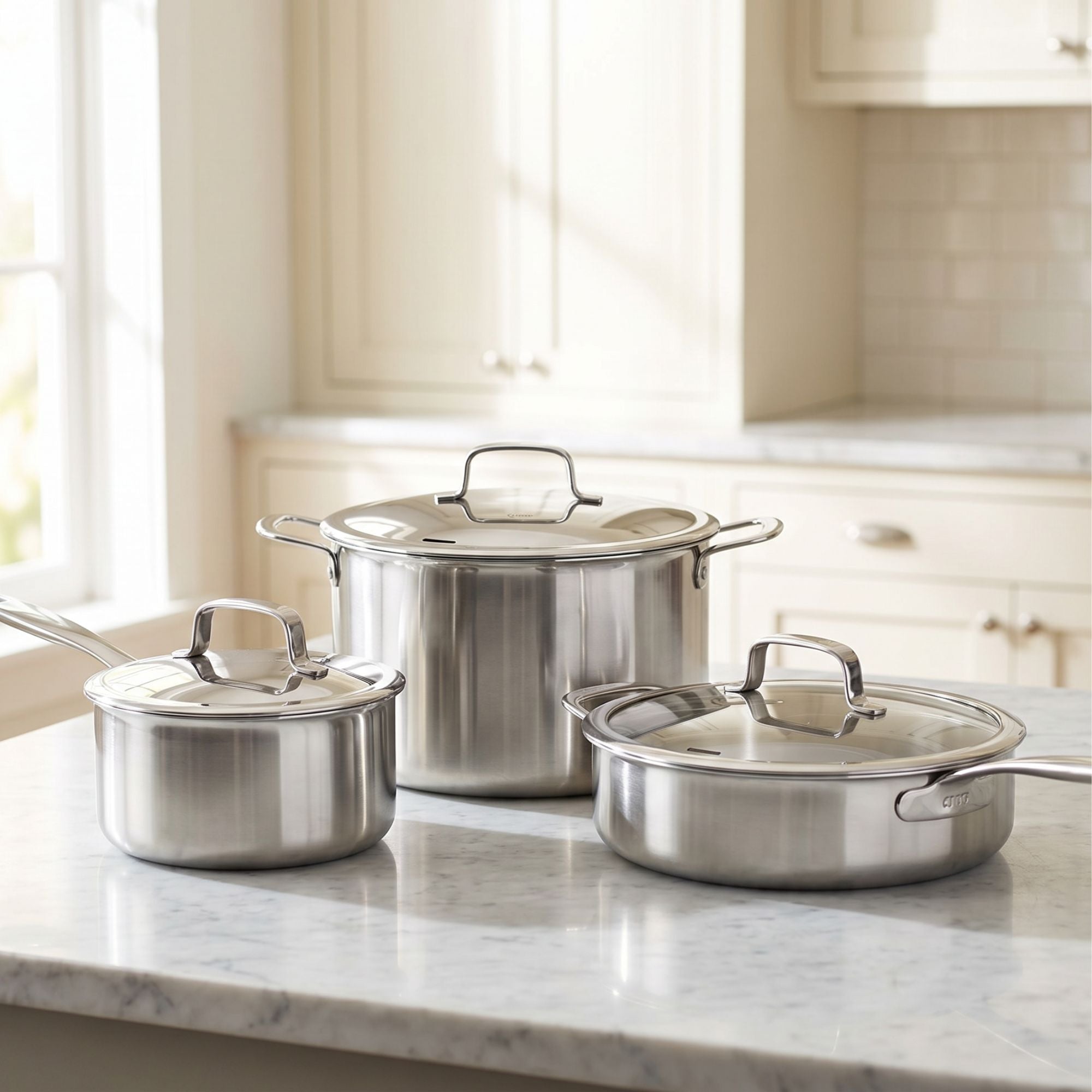 Stainless Steel Cookware Set, 14-Piece