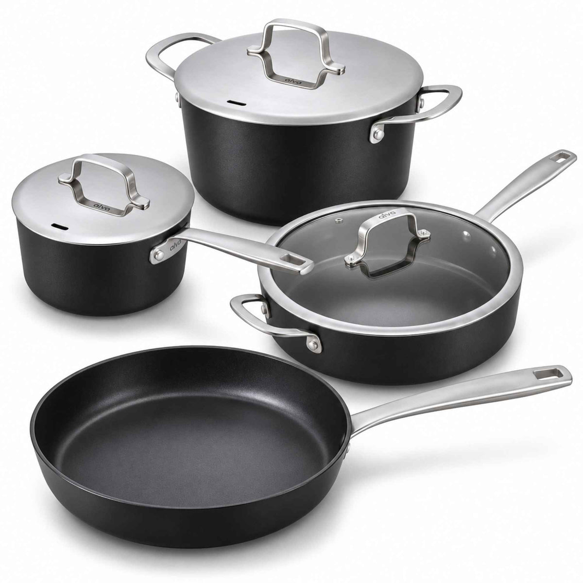 Ceramic Nonstick Cookware Set, 7-Piece