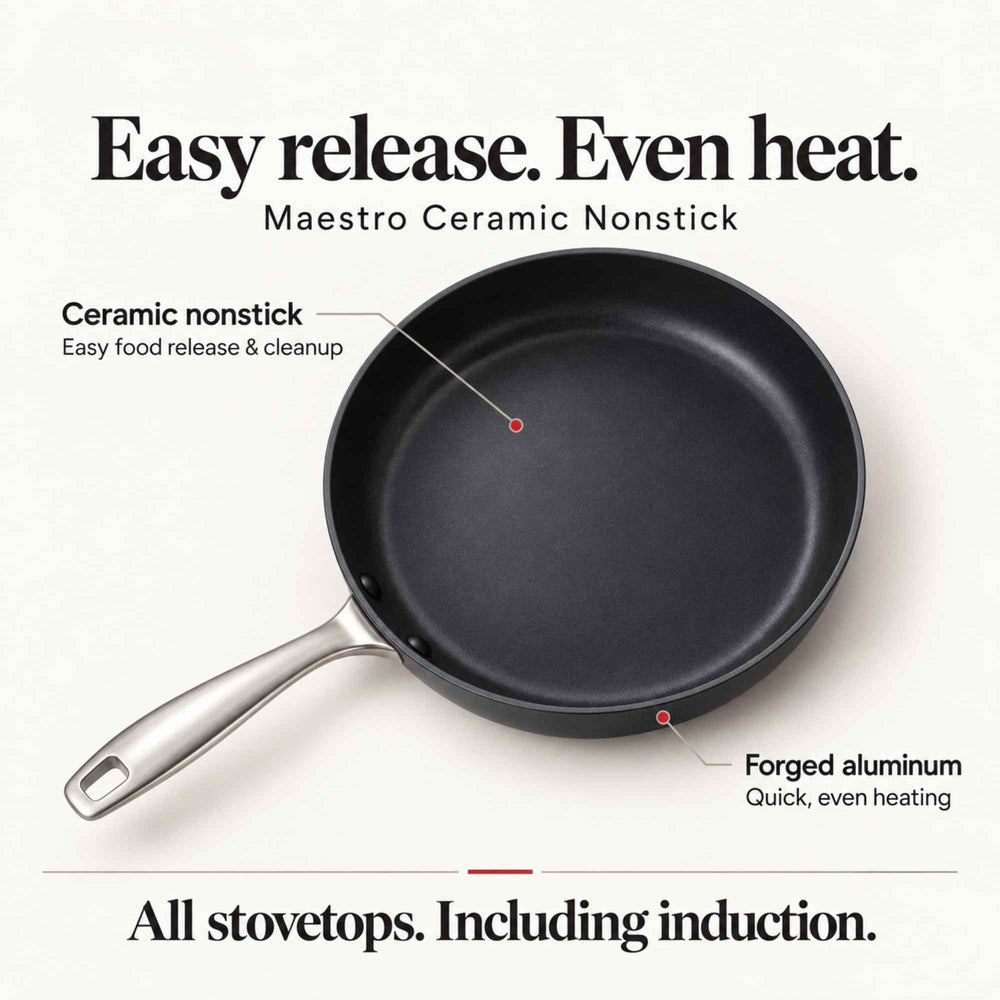 Ceramic nonstick cookware care