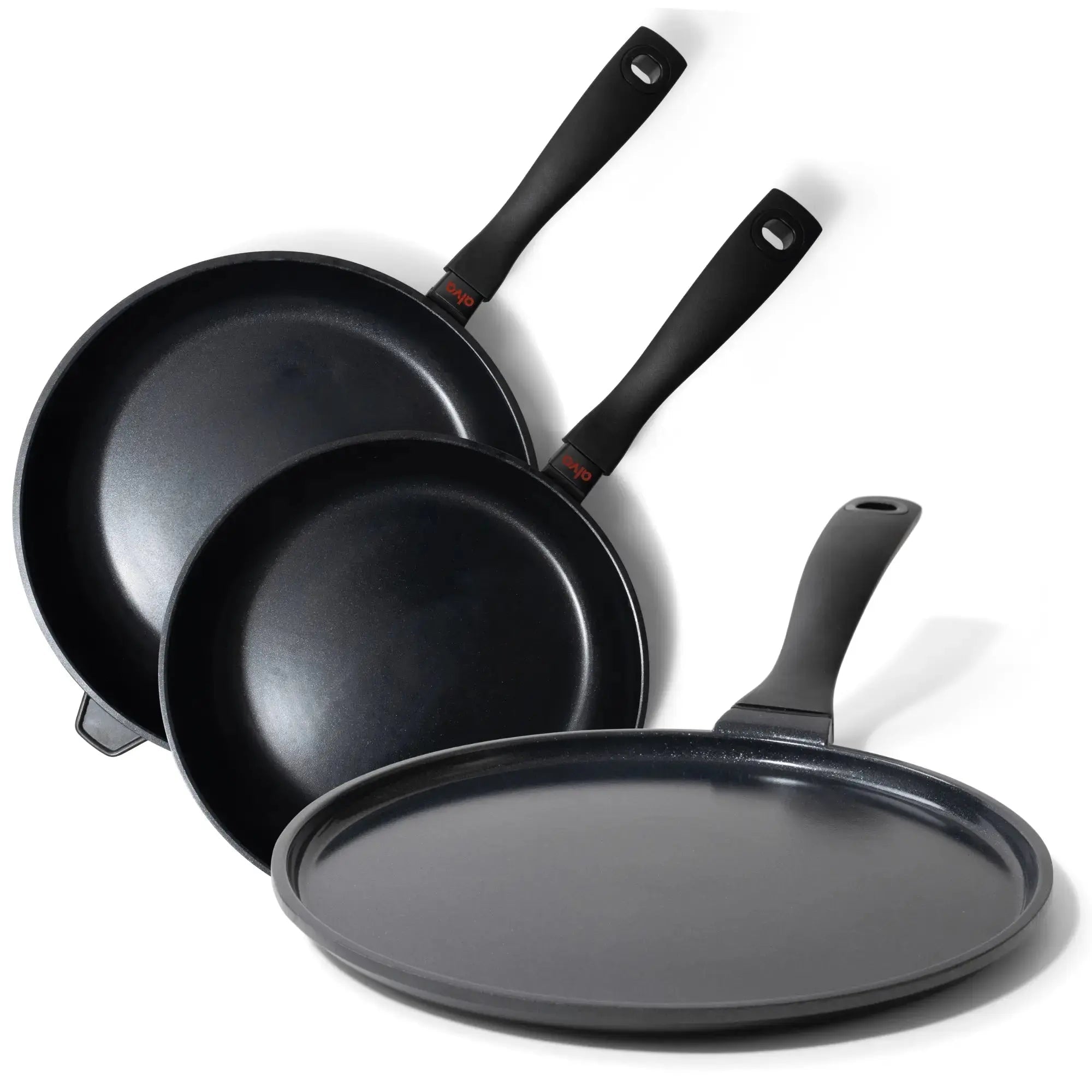 Alva Energy ceramic nonstick frying pan and crepe pan breakfast set