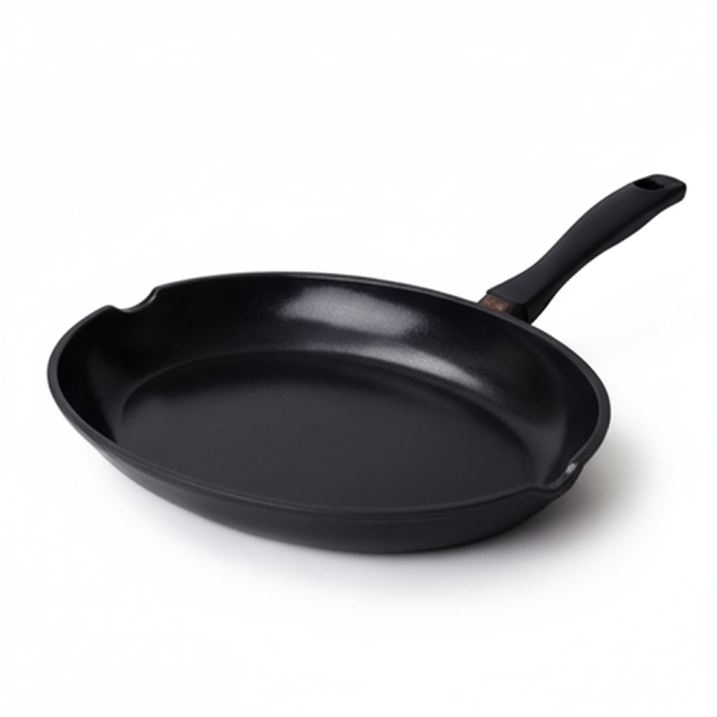 Alva Energy ceramic nonstick oval whole-fish pan on white