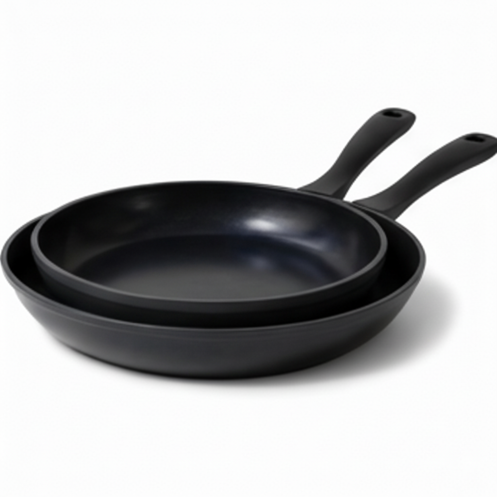 Alva two Energy ceramic nonstick frying pan sizes on white