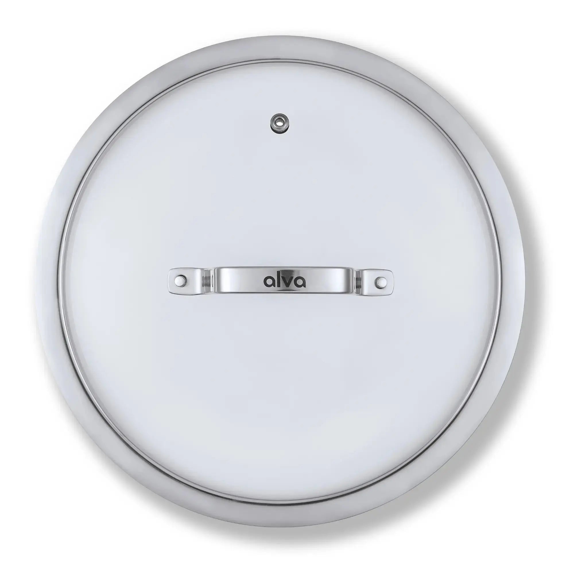 Alva Maestro tempered glass lid top view on white