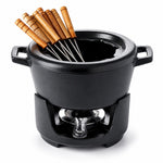 Enameled Cast Iron Fondue Set, 8-Piece, 2-Qt