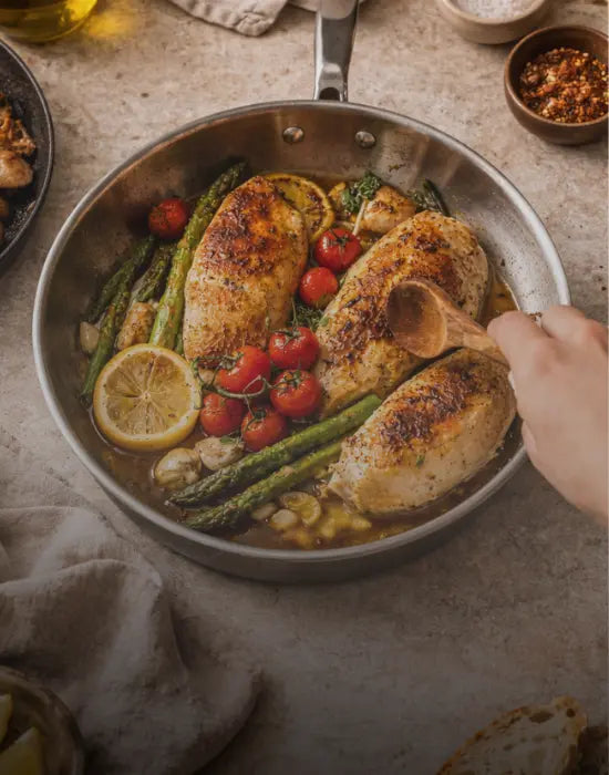 Advantages of 5 ply cookware: How it improves heat distribution in pans - Alva Cookware