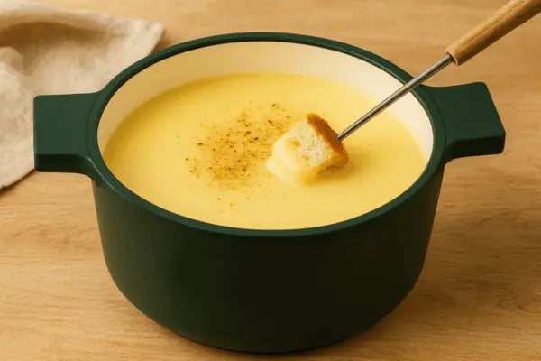 Swiss Cheese Fondue Recipe, Easy and Crowd-Pleasing - Alva Cookware