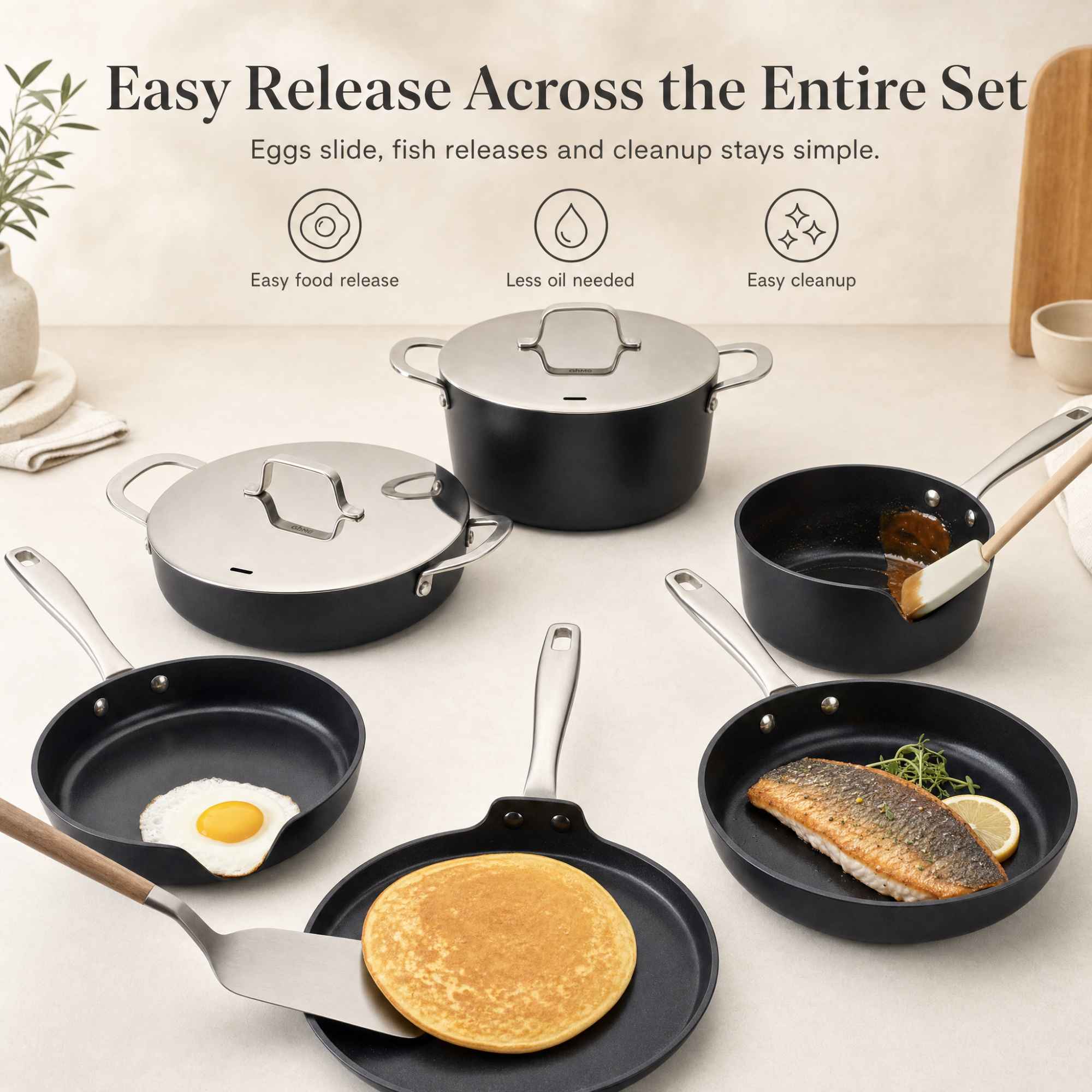 Ceramic Nonstick Cookware Set