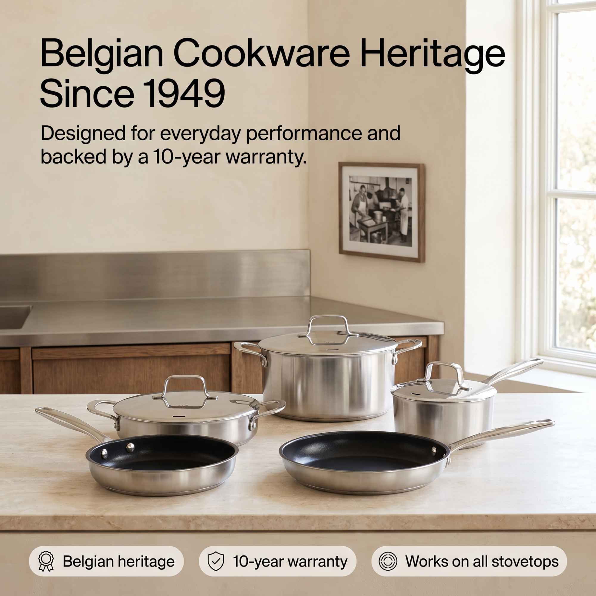 Hybrid Cookware Set, 7-Piece