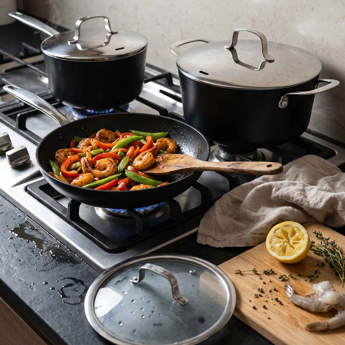Ceramic Nonstick Cookware Set, 7-Piece