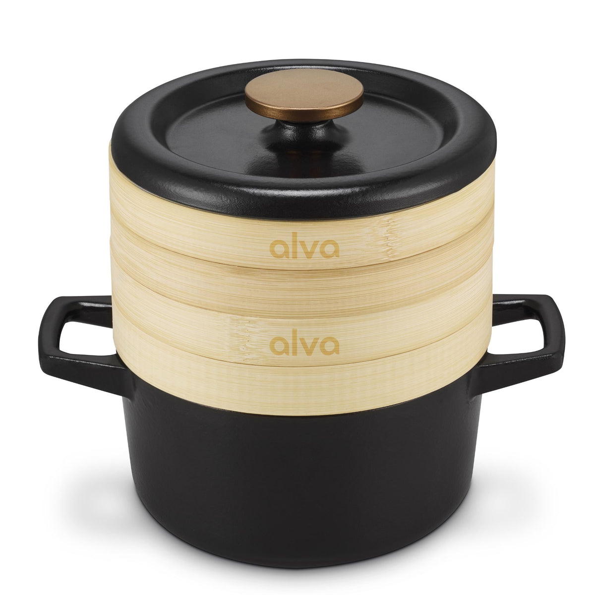Enameled Cast Iron Dutch Oven with Steamer, 2.5-Qt