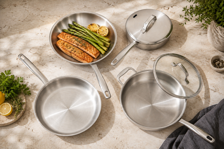 Alva cookware in a kitchen setting