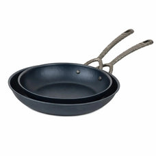 Alva two Artist carbon steel frying pan sizes nested