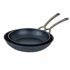 Alva two Artist carbon steel frying pan sizes nested