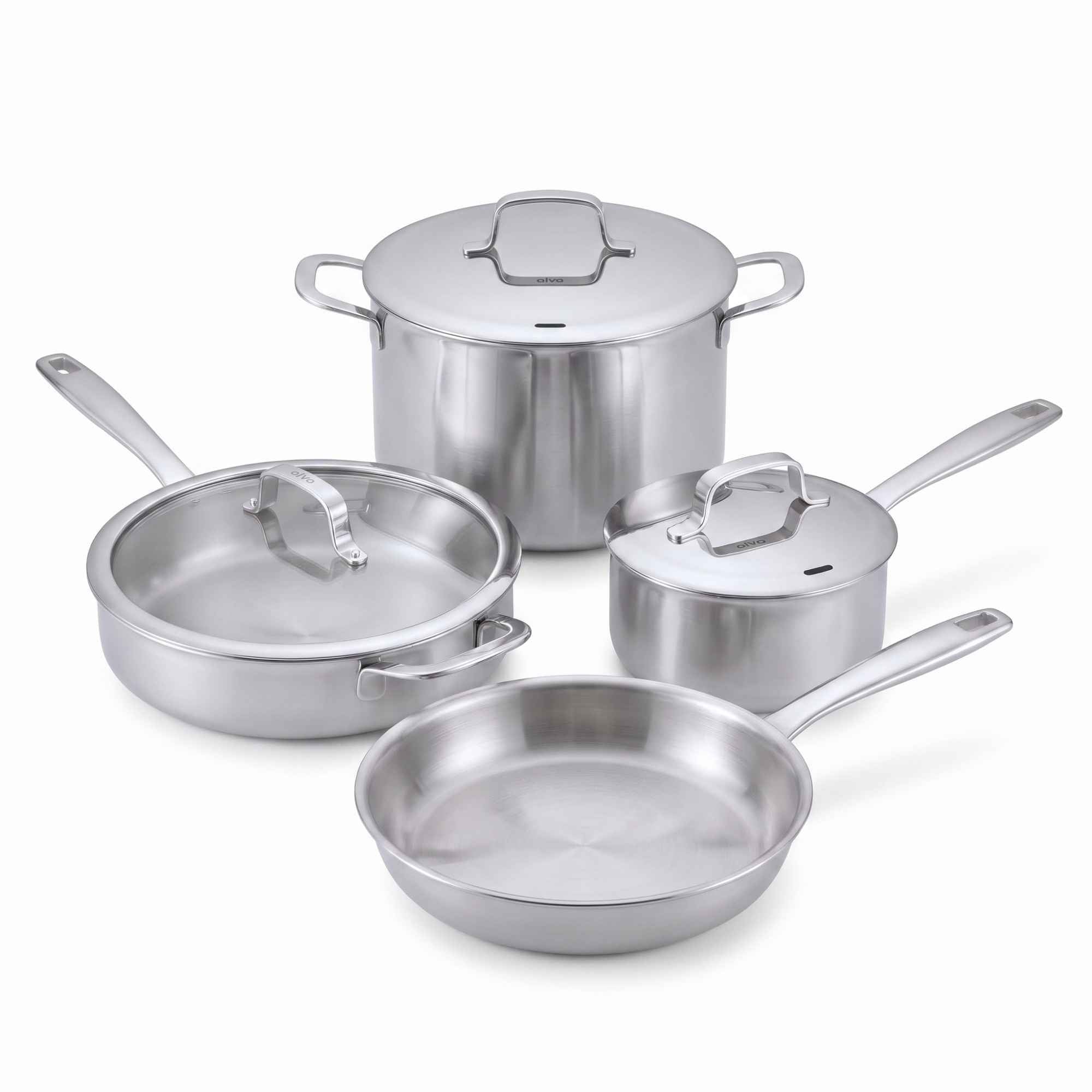 Stainless Steel Cookware Set, 7-Piece