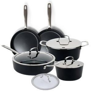 Ceramic Nonstick Cookware Set, 9-Piece
