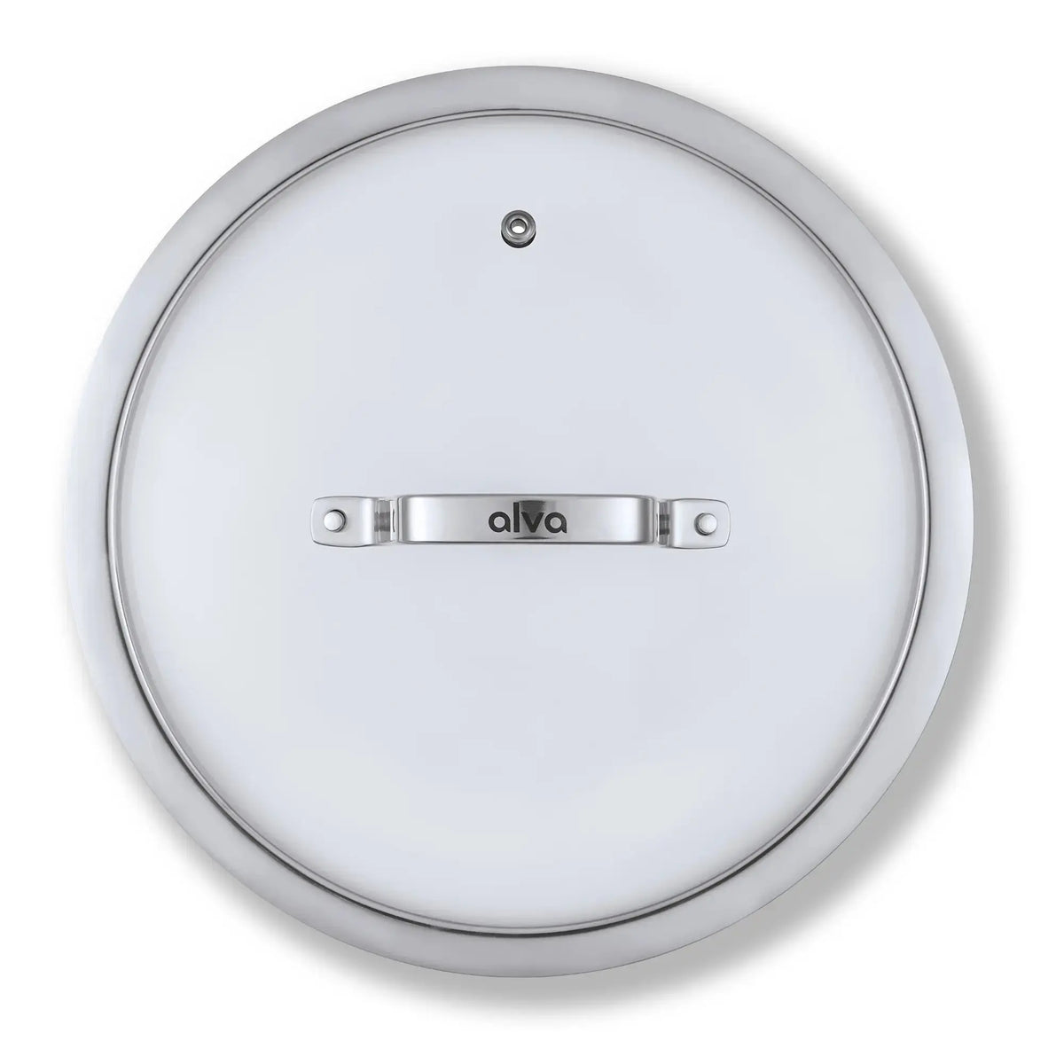 Alva Maestro tempered glass lid top view on white