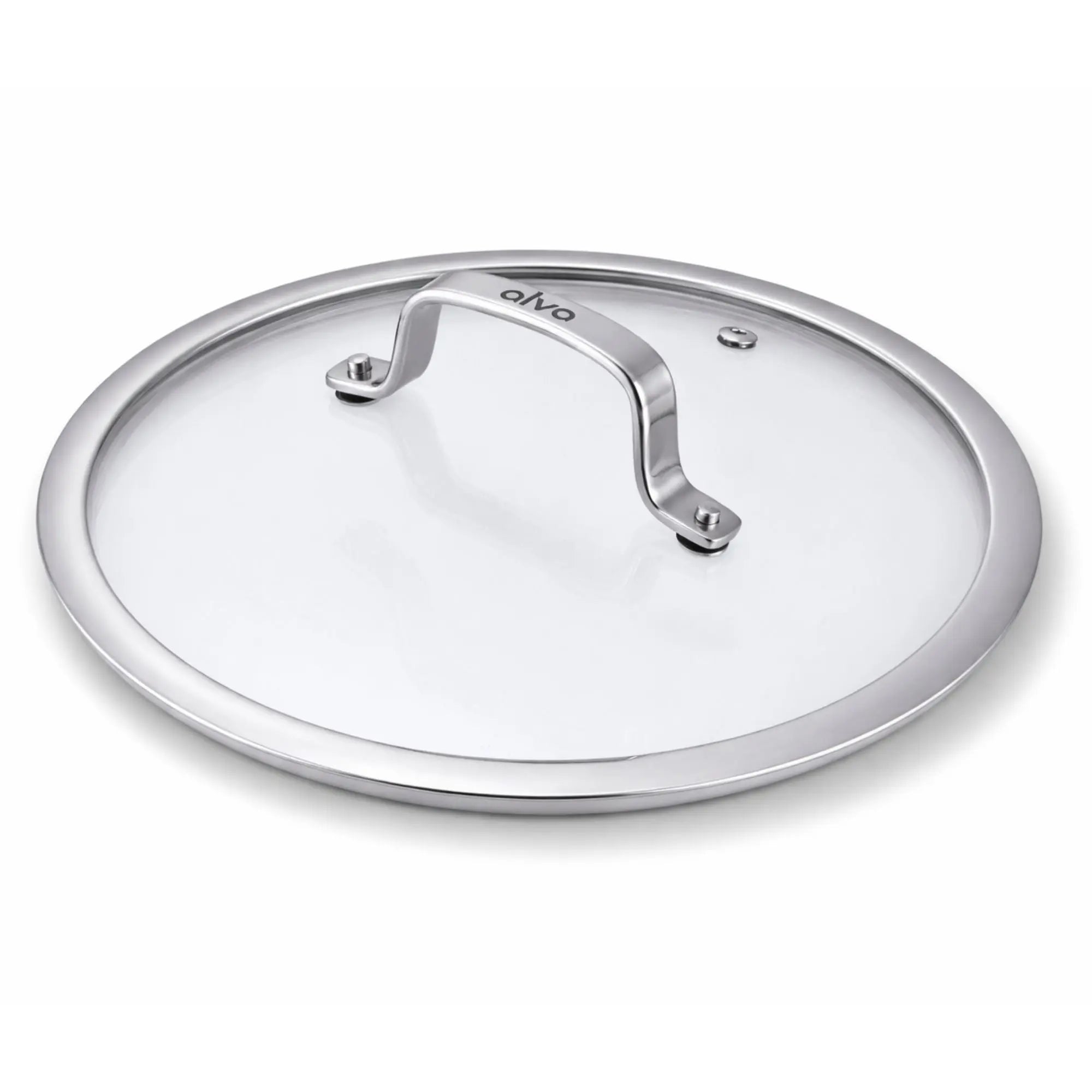 Alva Maestro tempered glass lid with stainless steel handle