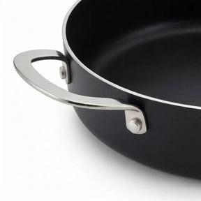 Alva Maestro sauté pan stainless steel helper-handle detail
