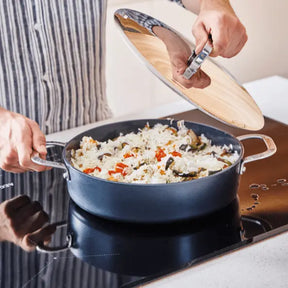 Alva Maestro ceramic nonstick sauté pan cooking rice