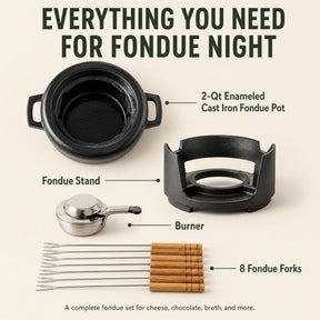 Alva Nori fondue set complete contents guide