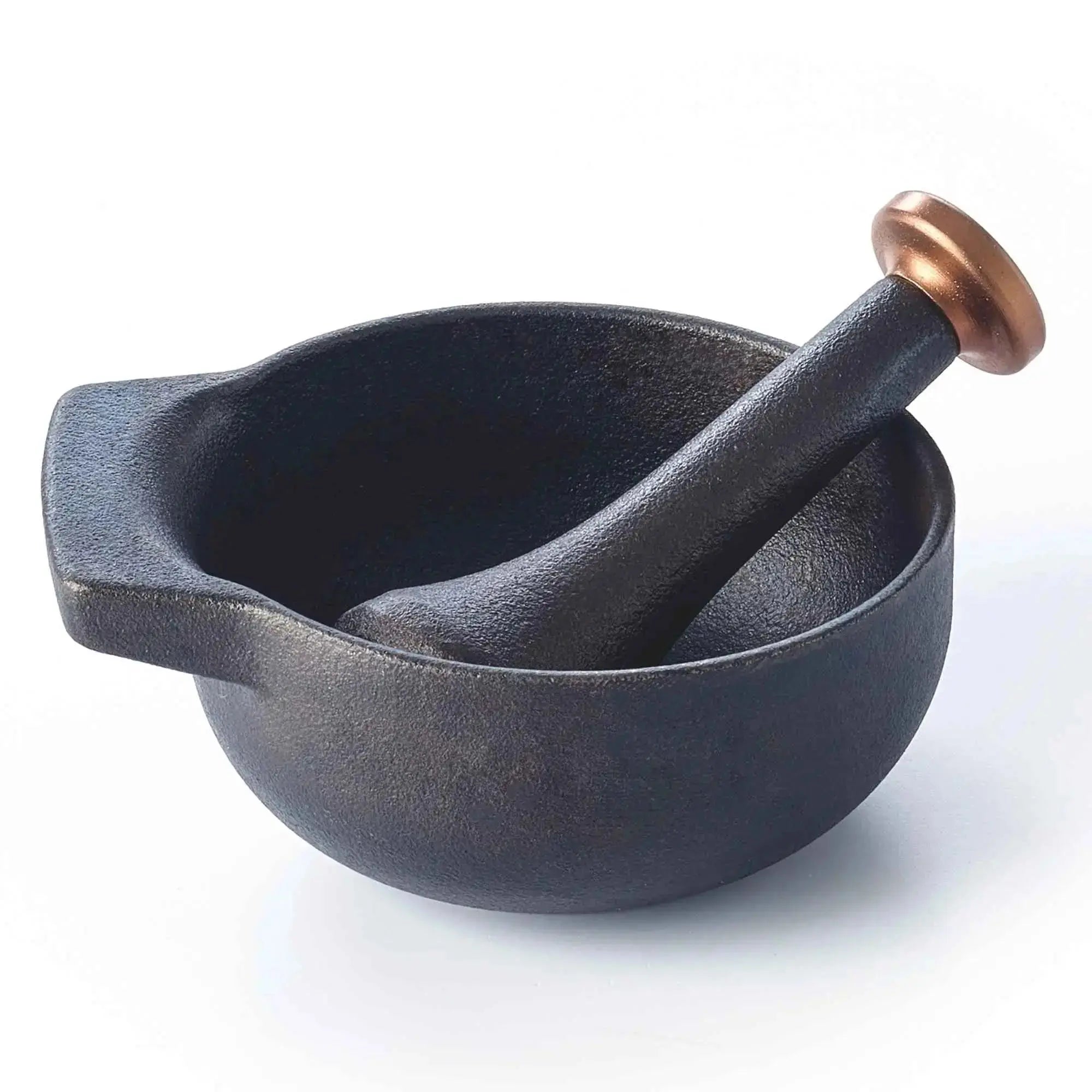 Alva Nori enameled cast iron mortar and pestle set