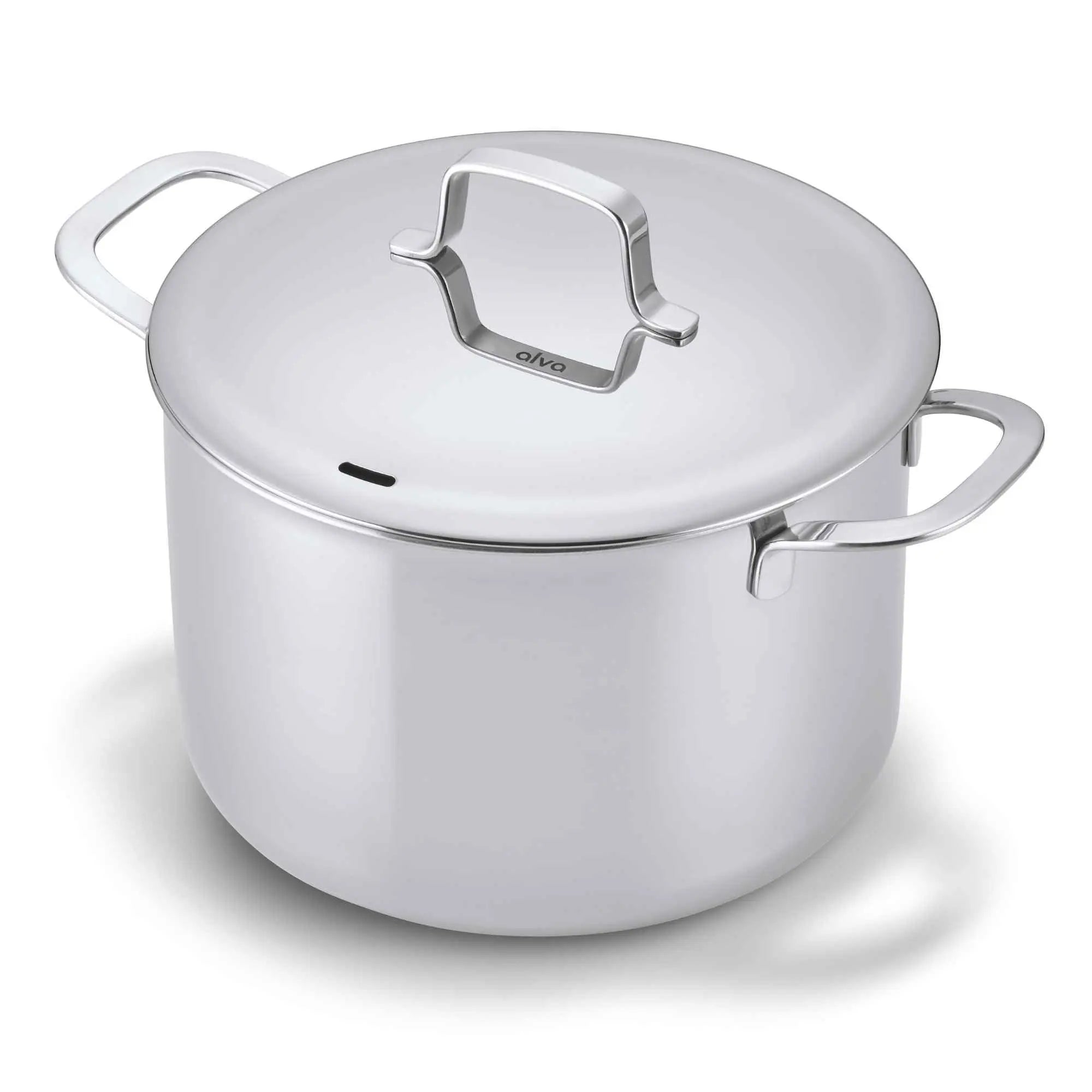 Stock Pot with Lid — 7 Qt. Durable Stainless Steel